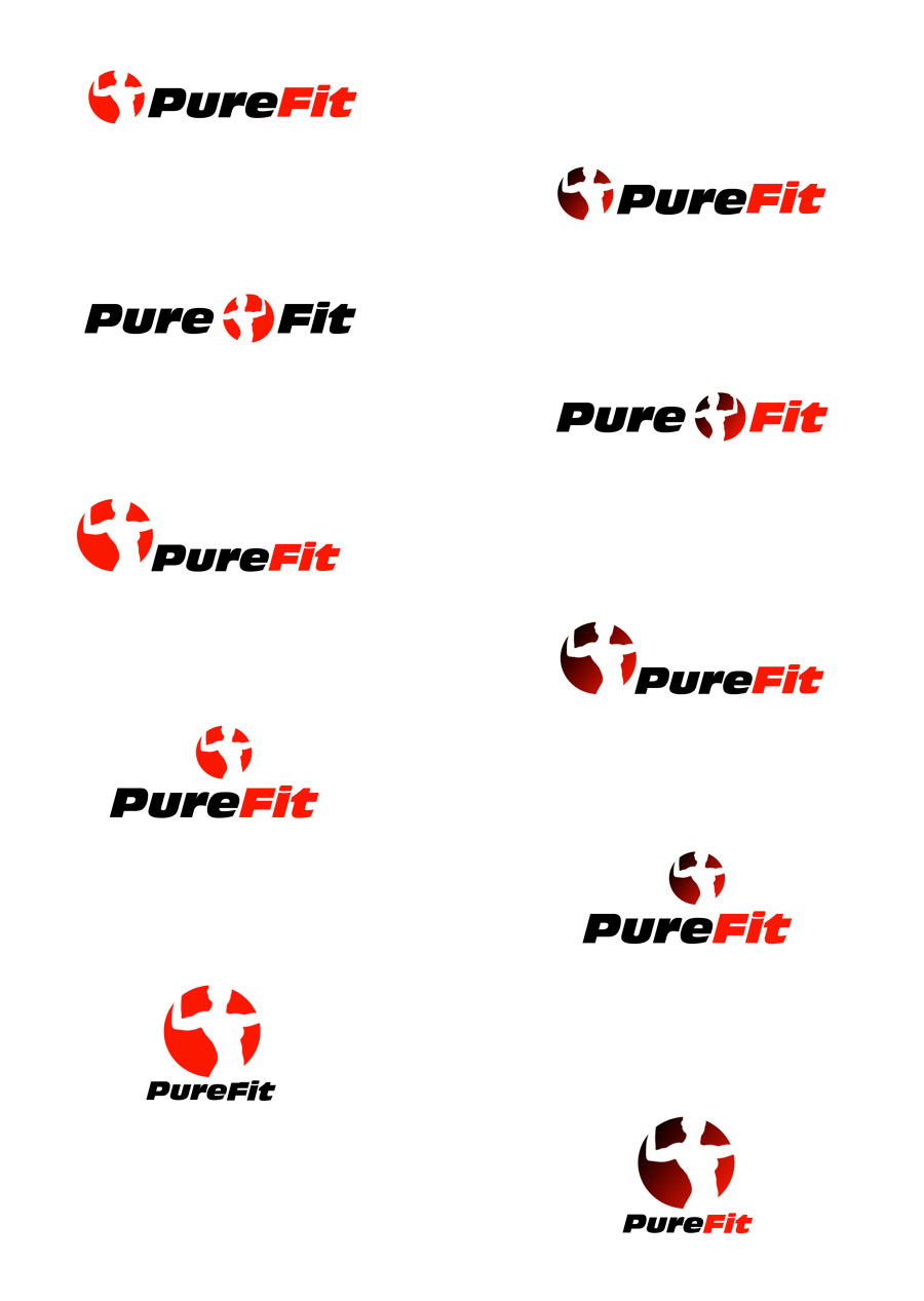 Purefit - návrhy loga