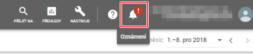 AdWords Editor - Oznámení