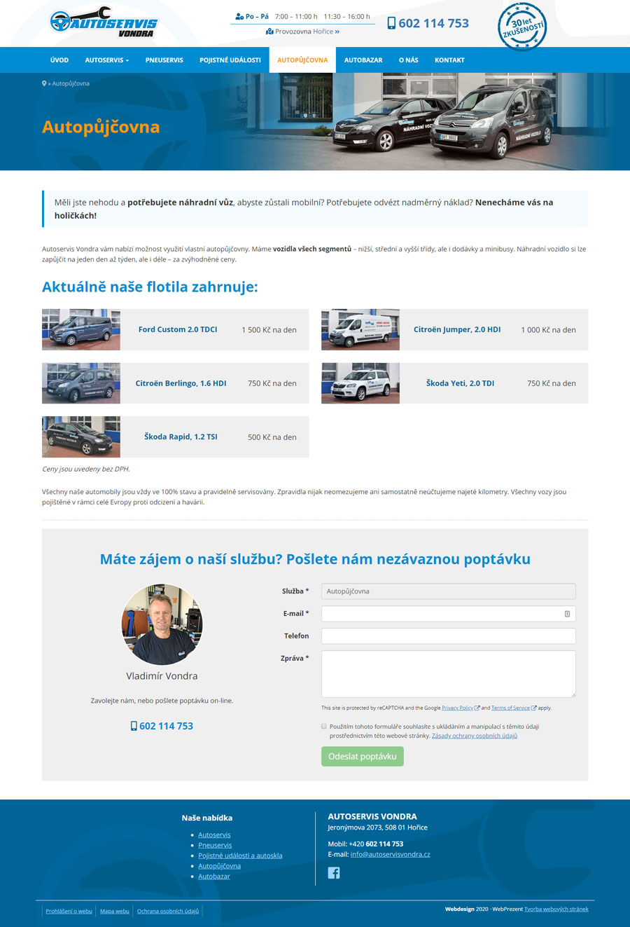 web autoservisvondra