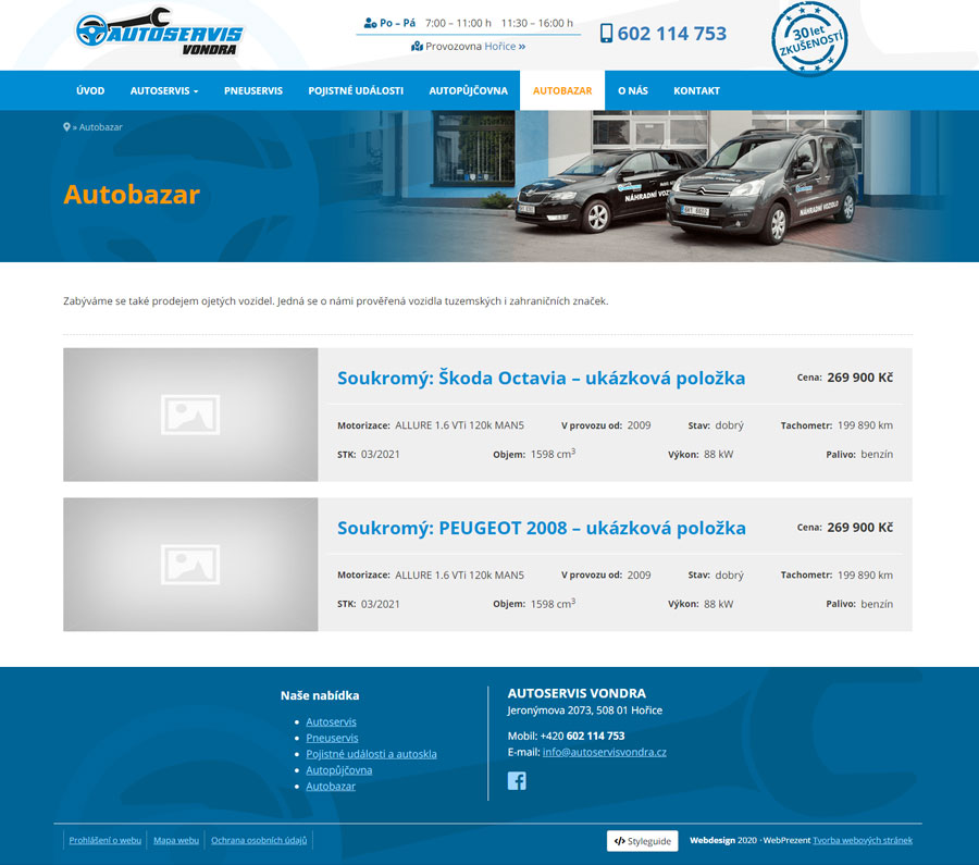 web autoservisvondra