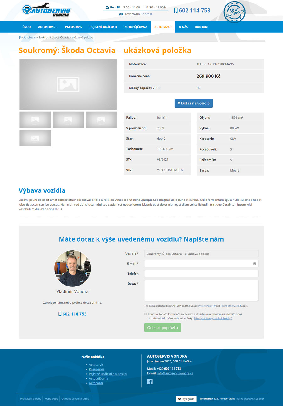 web autoservisvondra